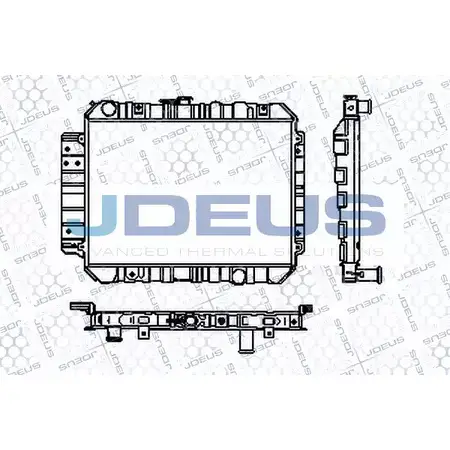 Радиатор охлаждения двигателя JDEUS 2380166 8ONEFZ RA0160090 SNX 2PD