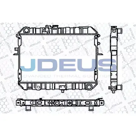 Радиатор охлаждения двигателя JDEUS GOEELGQ RA0160130 2380169 VVWB V7J