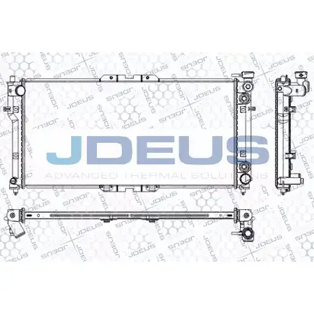 Радиатор охлаждения двигателя JDEUS 2380170 B4 T6S RA0160140 GPKNW