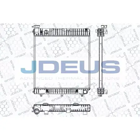 Радиатор охлаждения двигателя JDEUS 2380173 OXM0ZDO RA0170021 SR 8J2