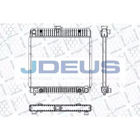 Радиатор охлаждения двигателя JDEUS 2380176 K5 DL4 5PVRMH RA0170051