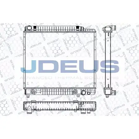 Радиатор охлаждения двигателя JDEUS ZTUTF6B T A2B7YJ RA0170070 2380178