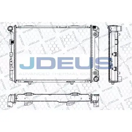 Радиатор охлаждения двигателя JDEUS 2380180 RA0170090 OZR9VA8 NMFX8 KV