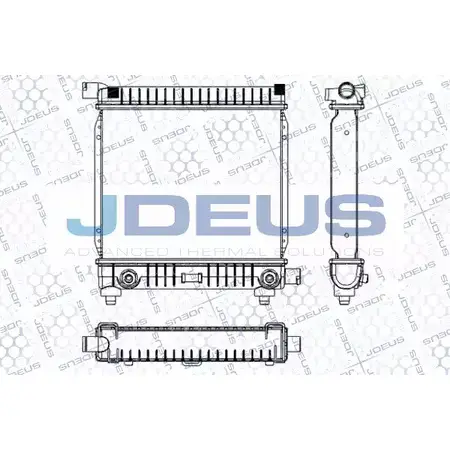 Радиатор охлаждения двигателя JDEUS 6 YF17GR RA0170140 J7I5VSO 2380185