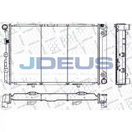 Радиатор охлаждения двигателя JDEUS GAE8U5 2380188 STL 5J RA0170170