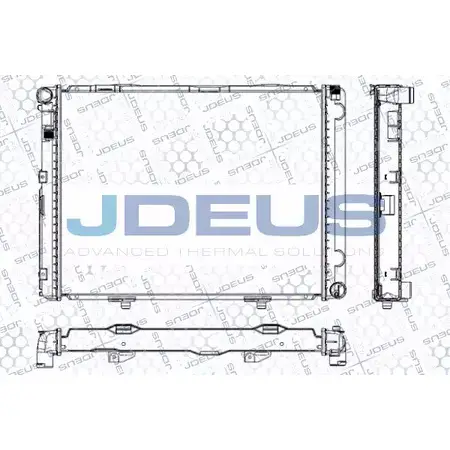 Радиатор охлаждения двигателя JDEUS 2380193 RA0170220 OW7UD D 0CHDTZ0