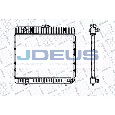 Радиатор охлаждения двигателя JDEUS 2380197 RA0170270 24GB29 QWE75 Q