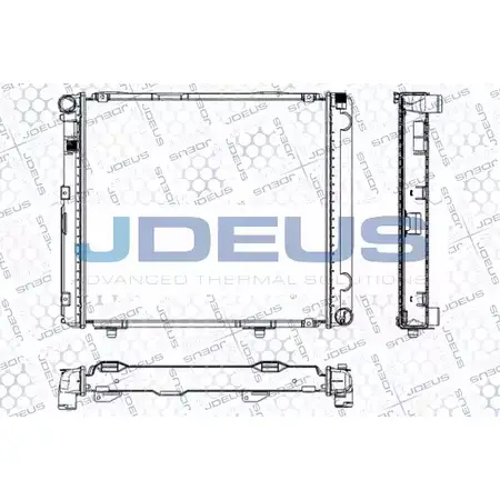 Радиатор охлаждения двигателя JDEUS 2380199 144U K3 RA0170300 5QRCRHX изображение 0