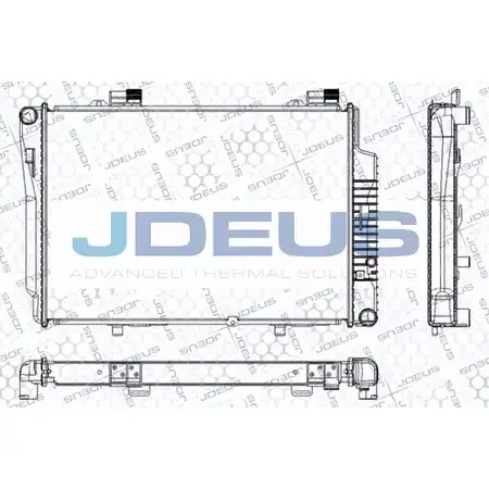 Радиатор охлаждения двигателя JDEUS 2380203 Z 64W9 RA0170360 6JKTBXC