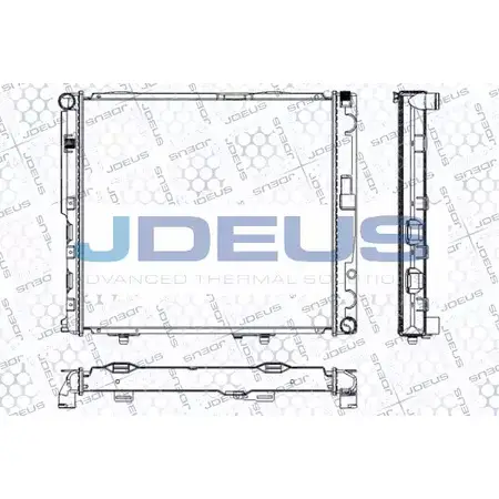 Радиатор охлаждения двигателя JDEUS 8Z6PVK1 P54 BA 2380208 RA0170410