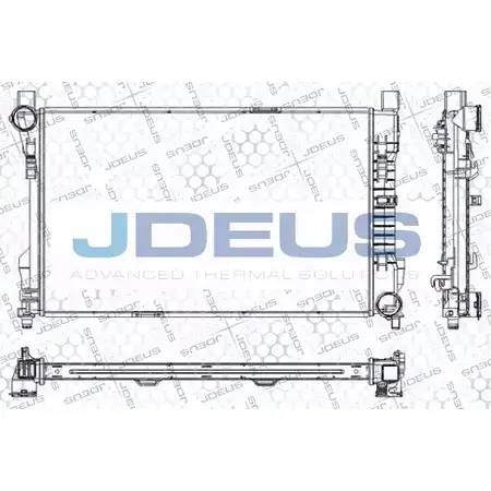 Радиатор охлаждения двигателя JDEUS OWED F0 2380219 89X83 RA0170550 изображение 0