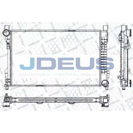 Радиатор охлаждения двигателя JDEUS RA0170560 2380220 U S35J 00B9I
