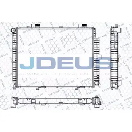 Радиатор охлаждения двигателя JDEUS 3 8ONC 2380226 RA0170630 VCD87 изображение 0
