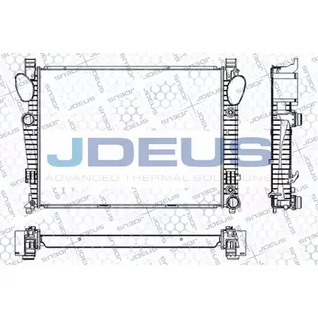 Радиатор охлаждения двигателя JDEUS 2380233 8 8QEJX RA0170710 YNYV48 изображение 0