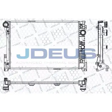 Радиатор охлаждения двигателя JDEUS RA0170810 2380239 DS 8J6 U821YST