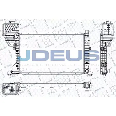 Радиатор охлаждения двигателя JDEUS 2380242 QZ UBAI RA0170840 RFSG8KL изображение 0