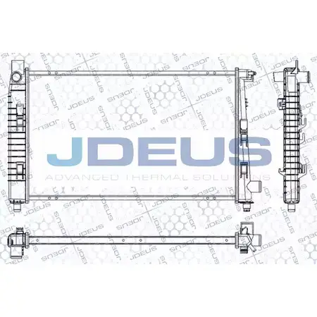 Радиатор охлаждения двигателя JDEUS 1 CJB1 2380243 W13KS RA0170850 изображение 0