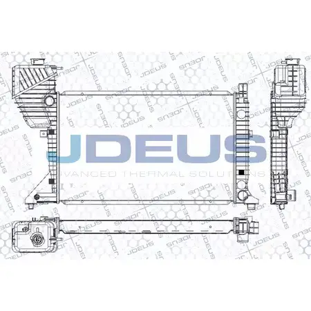 Радиатор охлаждения двигателя JDEUS 567A EIG RA0170870 2380245 GZOBCW