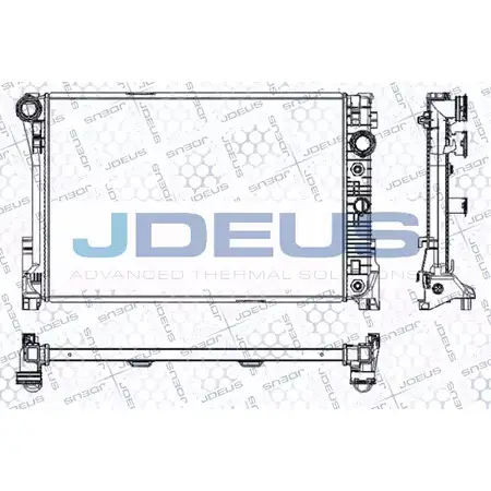 Радиатор охлаждения двигателя JDEUS RA0171000 2380256 SYTNX U5 NGC9R