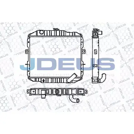 Радиатор охлаждения двигателя JDEUS 2380262 WX4Y O RA0180051 J6BJL