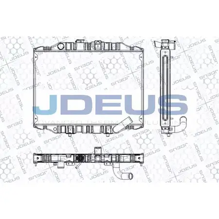 Радиатор охлаждения двигателя JDEUS 1XDZ62 B 2380264 RA0180070 5E6X5
