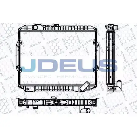 Радиатор охлаждения двигателя JDEUS RA0180080 VH2LOZ 2380265 ZUT8 K