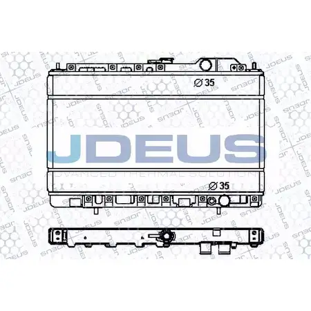 Радиатор охлаждения двигателя JDEUS 4EM05 RA0180130 2380269 8 2B47V