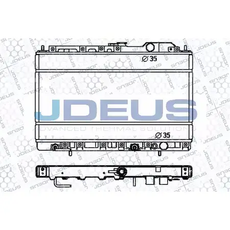 Радиатор охлаждения двигателя JDEUS FCK 0KX 2380271 Z174R RA0180150
