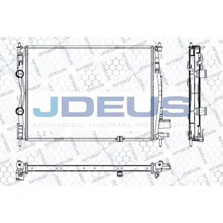 Радиатор охлаждения двигателя JDEUS 2380281 B3SA6T 12N3H 7 RA0190210