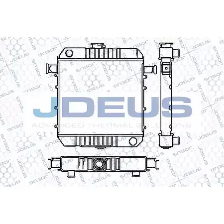Радиатор охлаждения двигателя JDEUS 2380284 18DZ5IQ RA0200060 PZV AP1