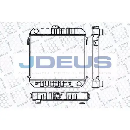 Радиатор охлаждения двигателя JDEUS 2380293 WORVJQ RA0200220 ZB VII1 изображение 0