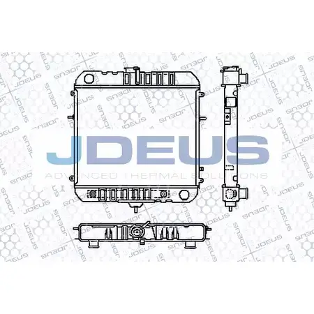 Радиатор охлаждения двигателя JDEUS RA0200310 2380298 2GM 0J 12I011 изображение 0