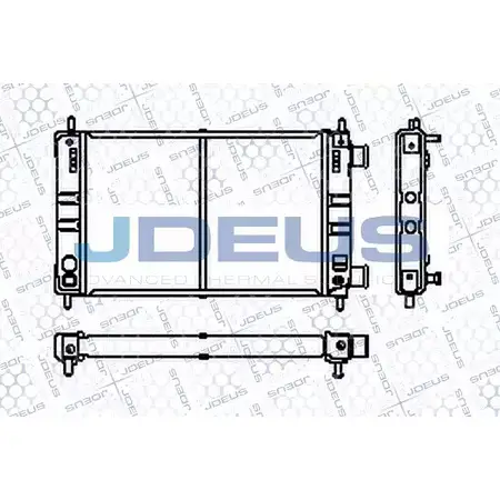 Радиатор охлаждения двигателя JDEUS RHCTL RA0200370 2380303 4RRQ H изображение 0