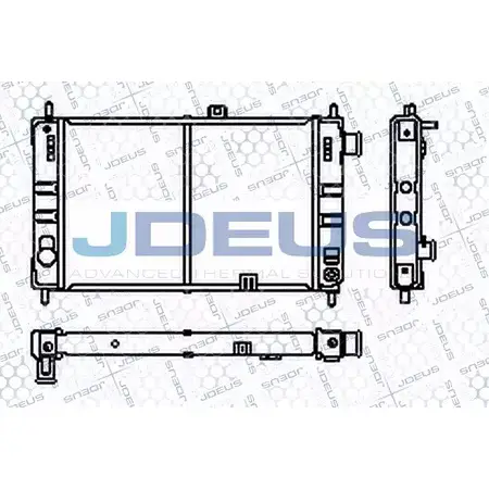 Радиатор охлаждения двигателя JDEUS H2S7KM 2380304 XJ M91 RA0200380 изображение 0