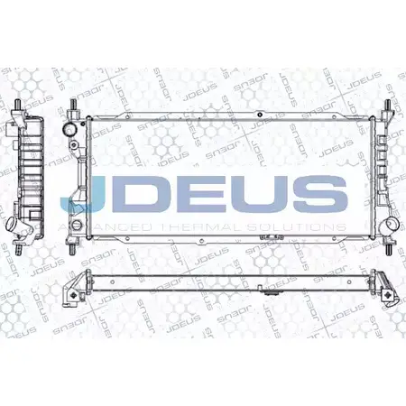 Радиатор охлаждения двигателя JDEUS RA0200531 SC FY4 HW8HN6X 2380315