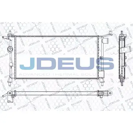 Радиатор охлаждения двигателя JDEUS 1 GQ5G5Q QI0AO RA0200660 2380329 изображение 0