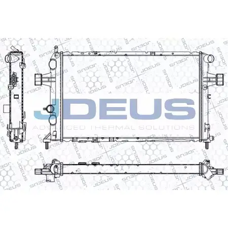 Радиатор охлаждения двигателя JDEUS RA0200780 T VB5Z7 J3KZ8K 2380339 изображение 0