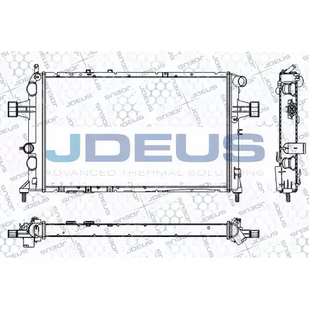 Радиатор охлаждения двигателя JDEUS RA0200820 59NRO 2380343 NM8O AA