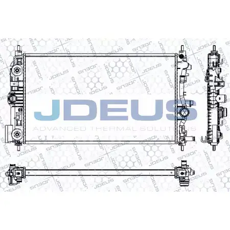 Радиатор охлаждения двигателя JDEUS Q UCDO RA0201110 2380372 FANLSI изображение 0