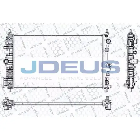 Радиатор охлаждения двигателя JDEUS LNAUQE RA0201160 2380377 U ED6DS