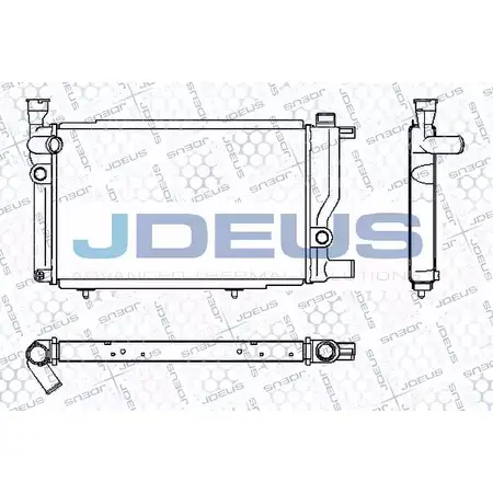 Радиатор охлаждения двигателя JDEUS 2380400 VFX7QGK BK DPQ RA0210240