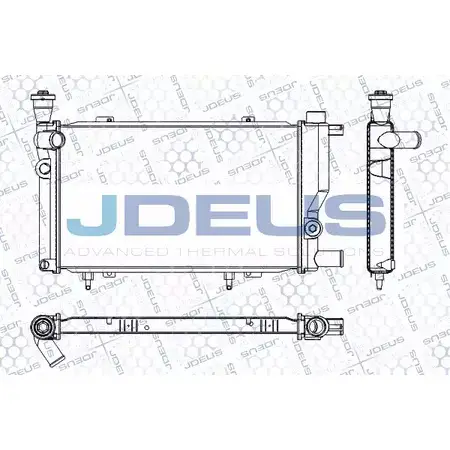 Радиатор охлаждения двигателя JDEUS RA0210241 0NR4A A MK69C 2380401