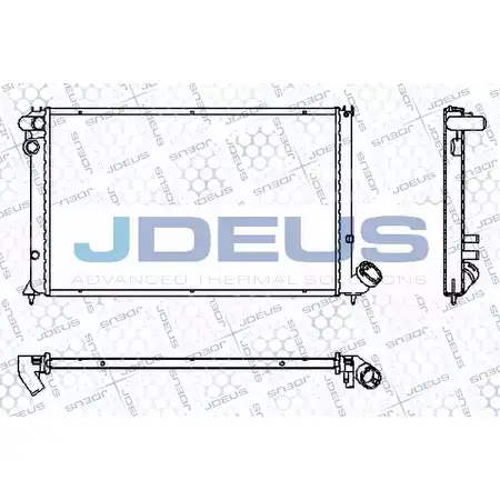 Радиатор охлаждения двигателя JDEUS RA0210250 2380402 0FLKYUM GF5WH 2 изображение 0