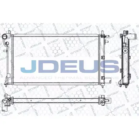 Радиатор охлаждения двигателя JDEUS HHZ BYOD 2VA8M2 RA0210281 2380405 изображение 0