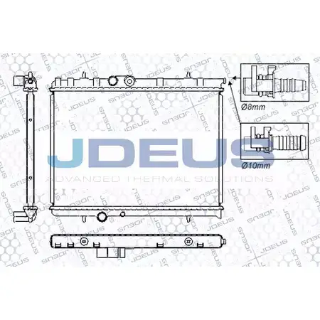 Радиатор охлаждения двигателя JDEUS ZFTN XN RA0210321 2380408 22EDZS изображение 0