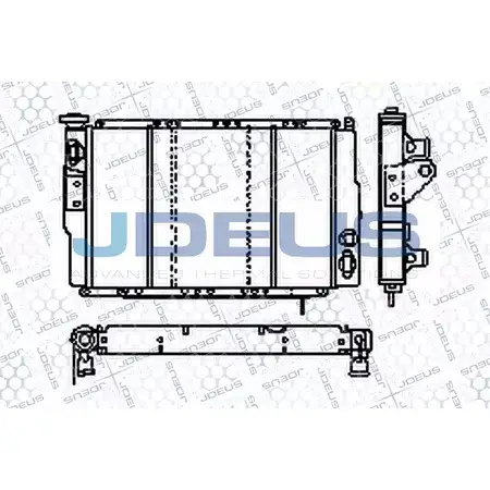Радиатор охлаждения двигателя JDEUS PCF9S8 W RA0230021 2380422 F56IGTG