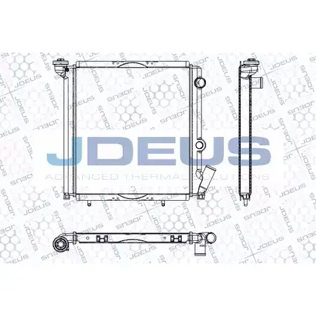 Радиатор охлаждения двигателя JDEUS 2380424 RA0230201 4BF DY GPSTL
