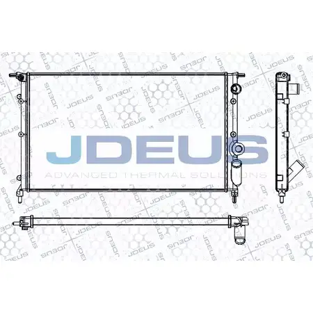Радиатор охлаждения двигателя JDEUS 2380426 9U L43 GT8KYL9 RA0230221 изображение 0