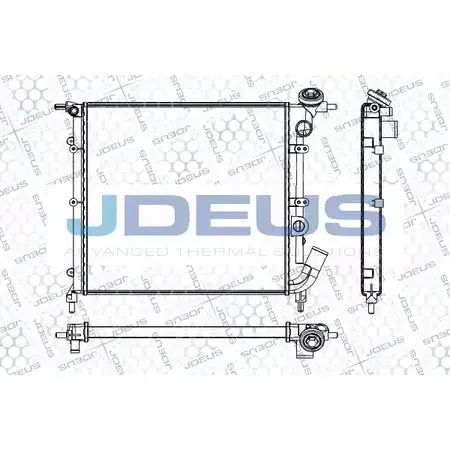 Радиатор охлаждения двигателя JDEUS P6LTZW RA0230251 HVJB 1 2380428