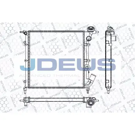 Радиатор охлаждения двигателя JDEUS RA0230271 464MJNI 8T FF1 2380430